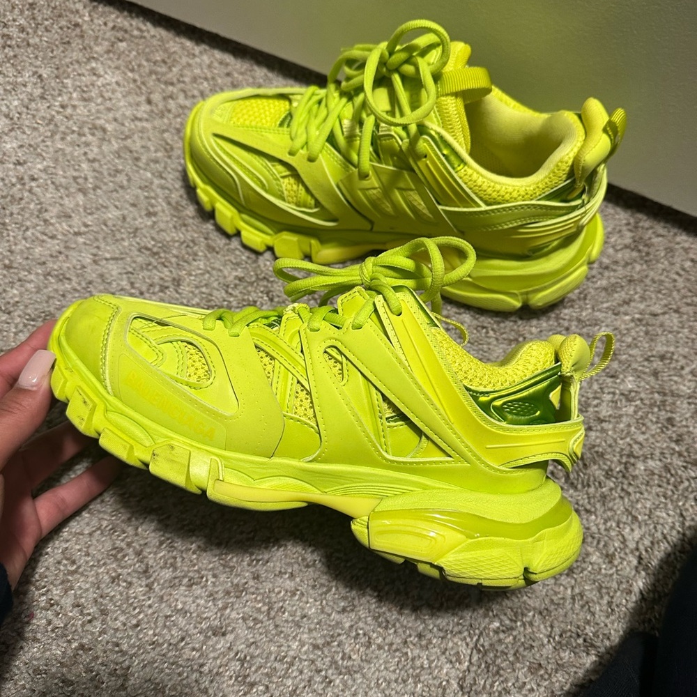 Balenciaga Track Trainer - Size 37 Lime Sneakers